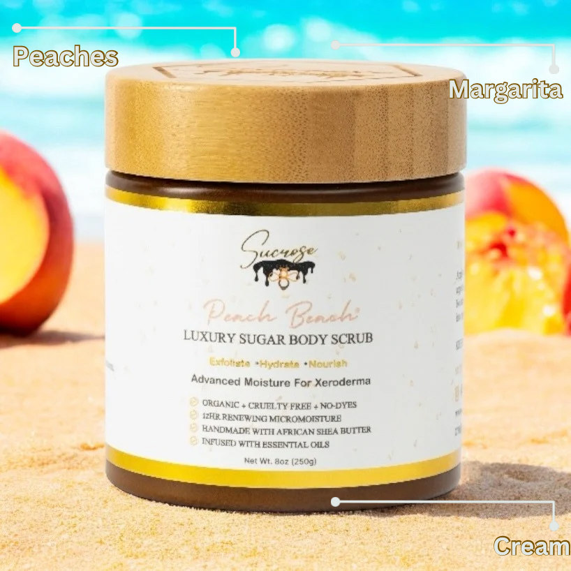 Peach Beach Scrub 8oz